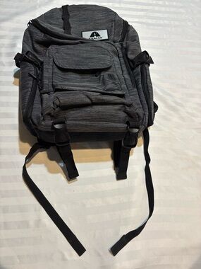 Origaudio Axalta Gray Backpack With Multiple Compartments (Good Condition)